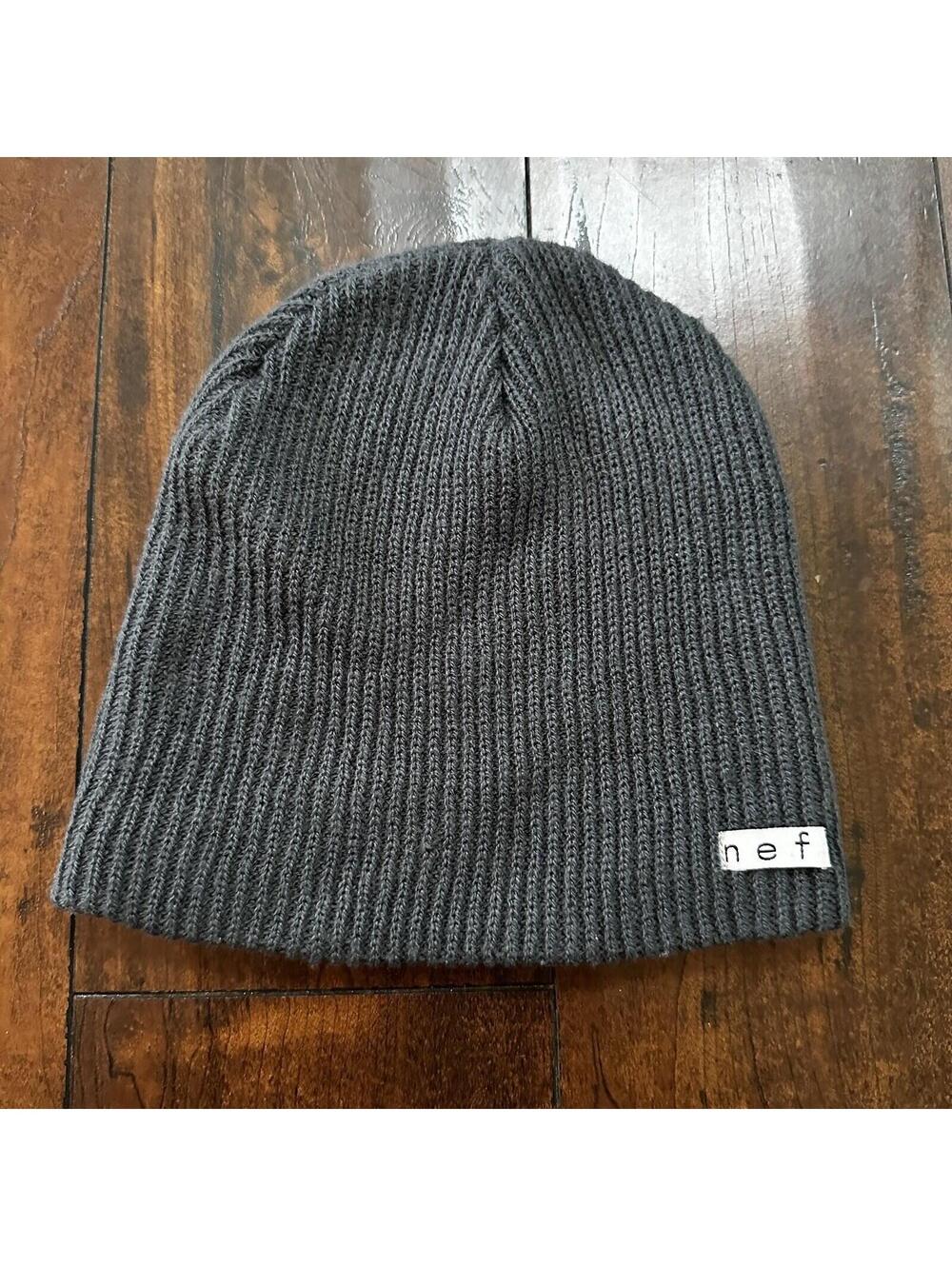 Neff Leslie Grace Blue Grey Beanie O/S Used Rare